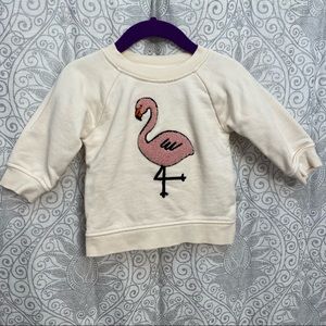Hanna Andersson Flamingo Pullover Sweatshirt
